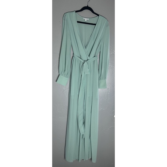 balticborn Dresses & Skirts - Women's Balticborn Mint Green Long Maxi Gown‎ Size V Neckline Size L Bridesmaid